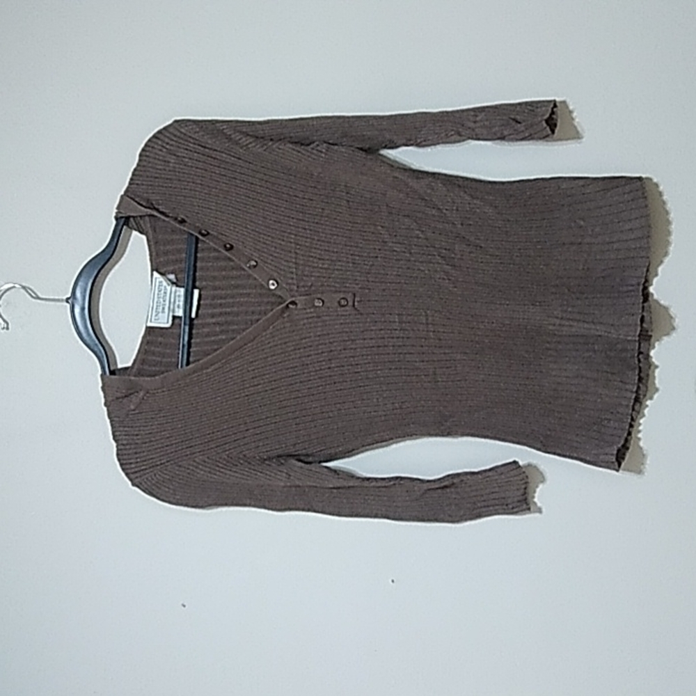 United States Sweaters Vintage Women's Hooded Henley Top